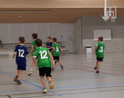 Les joueurs de handball lors d'un match