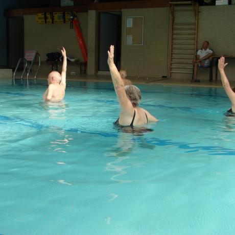 Une séance d'aquagym